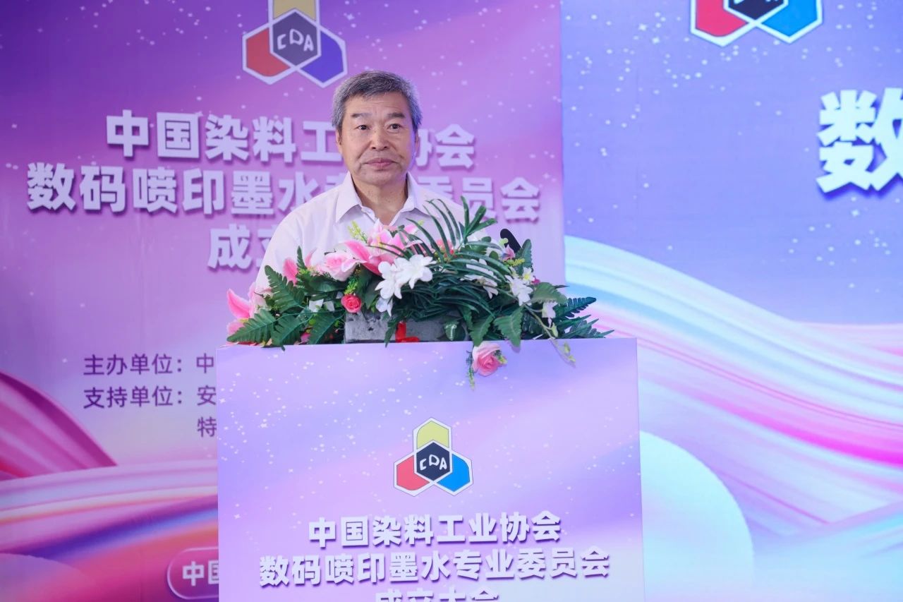 董事長汪國建參加中染協(xié)數(shù)碼噴印墨水專業(yè)委員會成立大會(圖1) 20240705數(shù)碼噴印墨水專委會成立大會 (5).jpg
